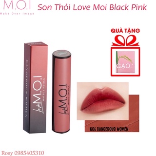 Son Thỏi LOVE MOI BlACK PINk Hồ Ngọc Hà ( Tone Cam)