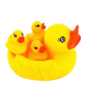 Combo 1 mũ tắm và  bộ đồ chơi mẹ con nhà vịt cho bé