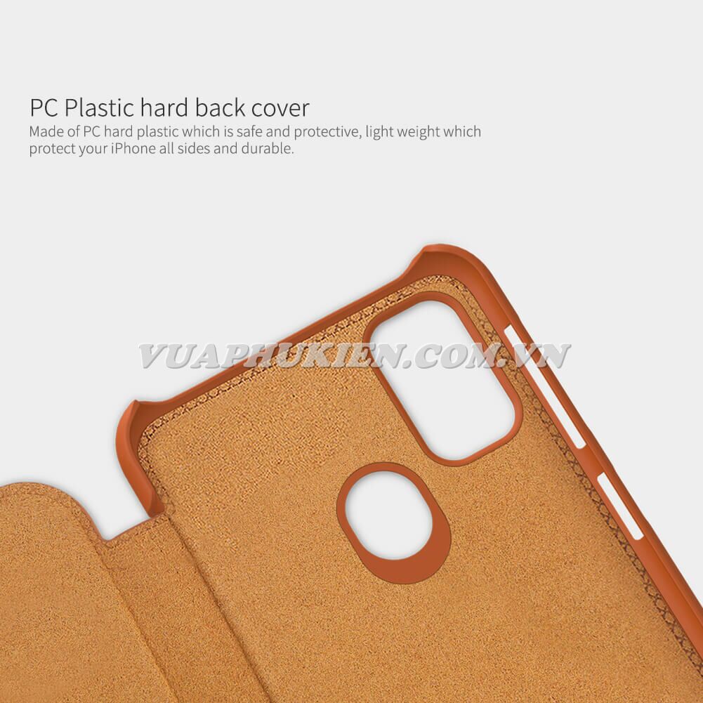 Bao da dành cho Samsung Galaxy M31, M30s, M30, M21, M20, M11, M10 chính hãng Nillkin QIN Leather Case