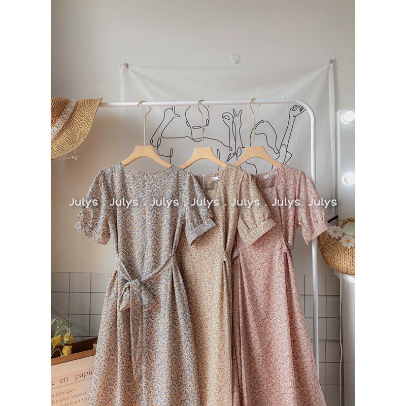 [Mã FAGREEN1505 giảm tới 30K đơn 99K] Váy hoa đai nơ sau (ảnh thật shop chụp kèm video) | BigBuy360 - bigbuy360.vn