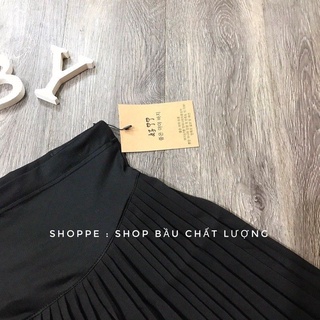 Chân váy bầu xếp ly