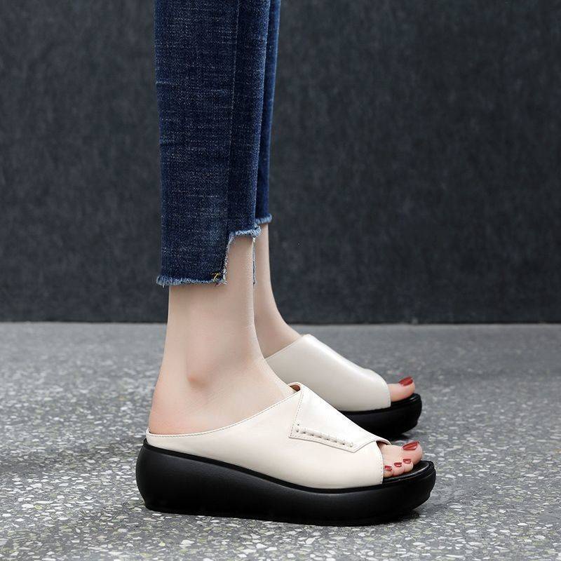 Dép đế xuồng Dép Sandal Da Mềm Đế Dày Thời Trang Nữ Tính