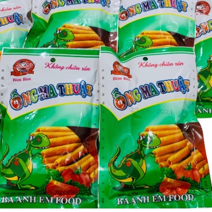 10 Gói bim bim snack ống ma thuật ba anh em food đồ ăn vặt cổng trường giòn ngon giá rẻ tuyệt vời