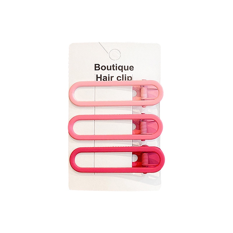 Set 3 Kẹp Tóc Màu Kẹo Phong Cách Hàn Quốc Thời Trang Cho Nữ