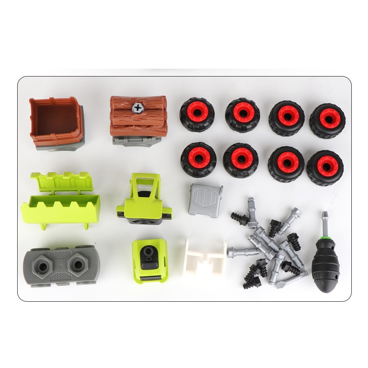 Xe đồ chơi cho bé xe ô tô lắp ráp cho trẻ với chủ đề xe công trường XDC19 KIDS GARDEN