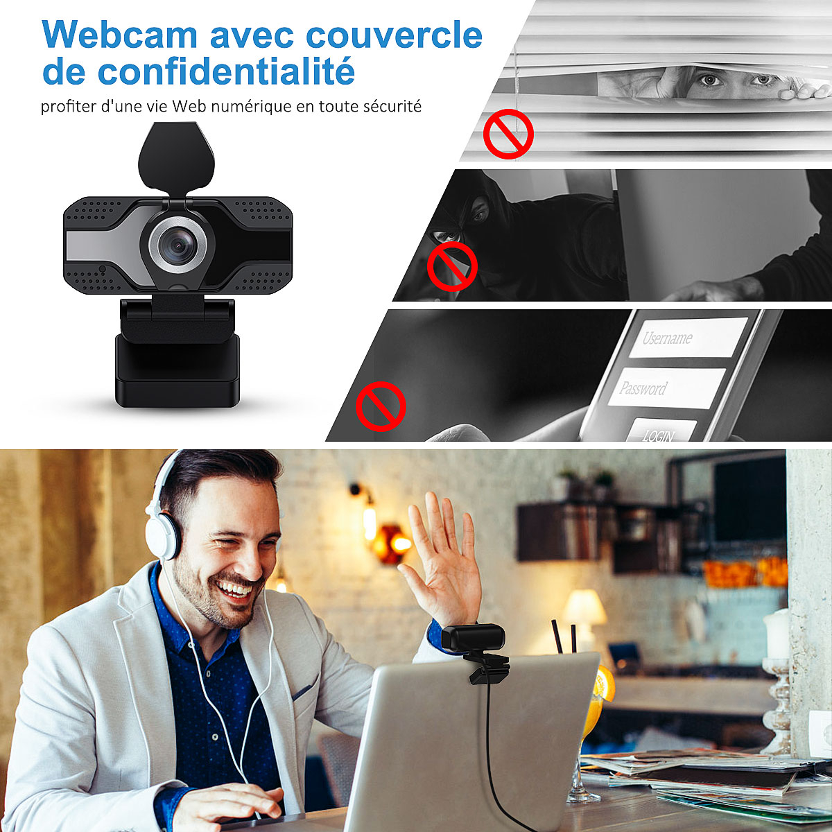 Webcam Usb Full Hd 1080p Kèm Micro Hỗ Trợ Giảng Dạy | BigBuy360 - bigbuy360.vn