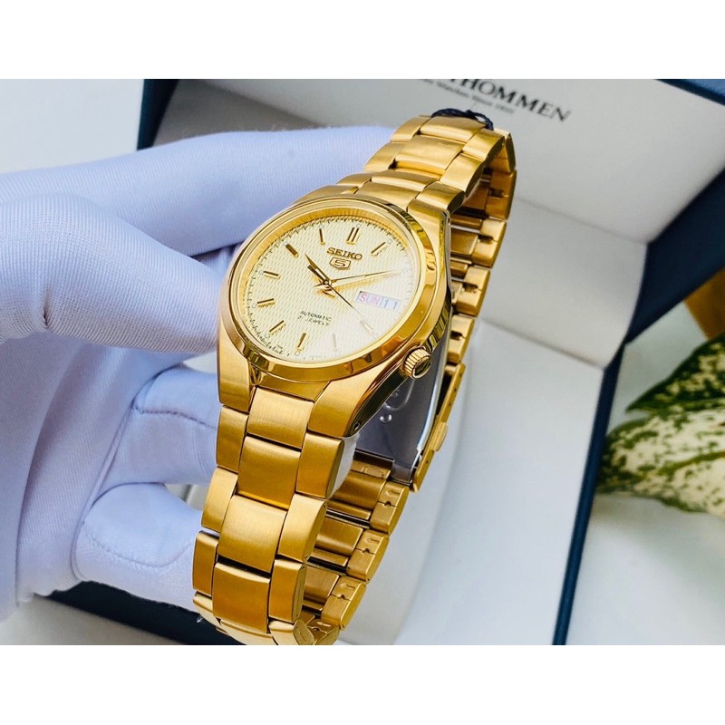 Đồng hồ nam dây thép Seiko 5 Automatic SNK610K1 Gold