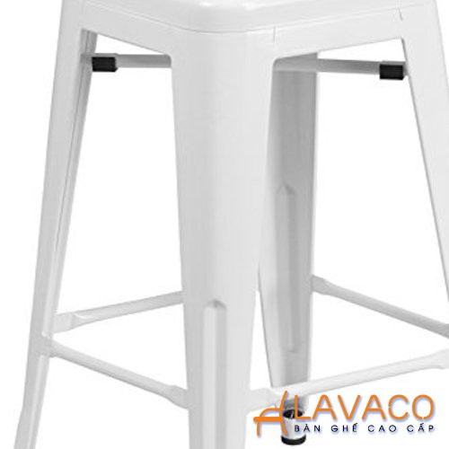 Ghế bar tolix stool nhập khẩu màu trắng – 305W