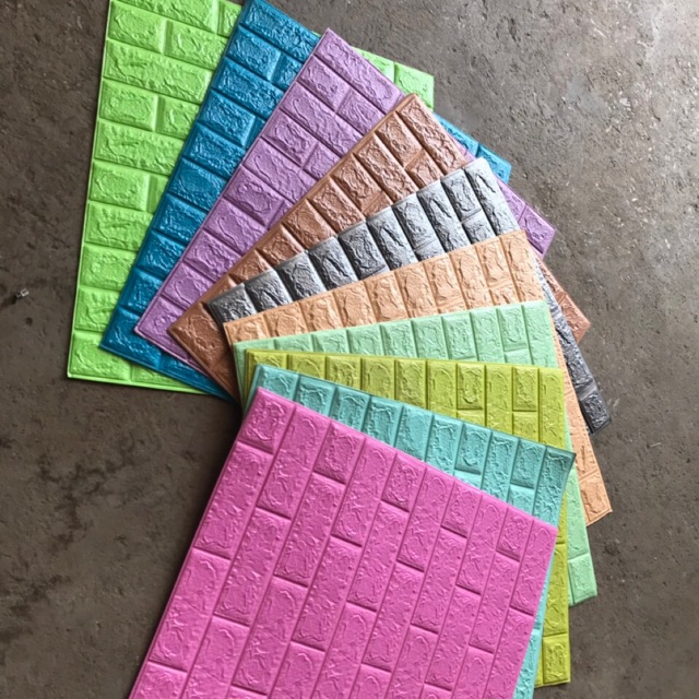 Combo 36 tấm xốp gạch 3D