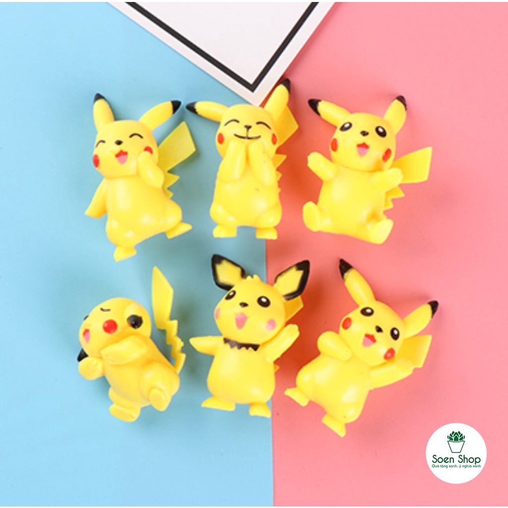 |FREESHIP| Phụ kiện PIKACHU - Phụ kiện trang trí cây xanh để bàn làm việc, mô hình trang trí cho bể cá, tiểu cảnh soen