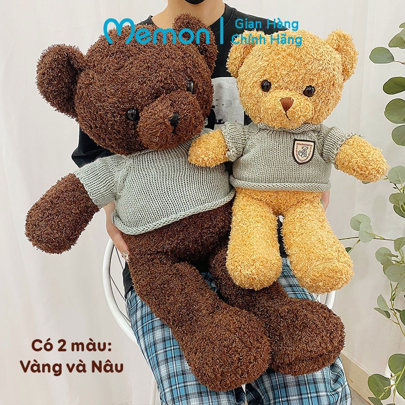 [Mã LIFEMALL2505 giảm 10% đơn 250K] Gấu Bông Teddy Head Tales Nhồi Gòn Cao Cấp Memon