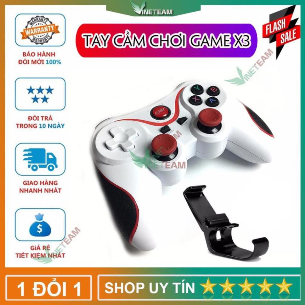 TAY CẦM CHƠI GAME BLUETOOTH T3 - TAY CẦM GAME TERIOS T3 - GAMEPAD T3 / X3/X7/C8S