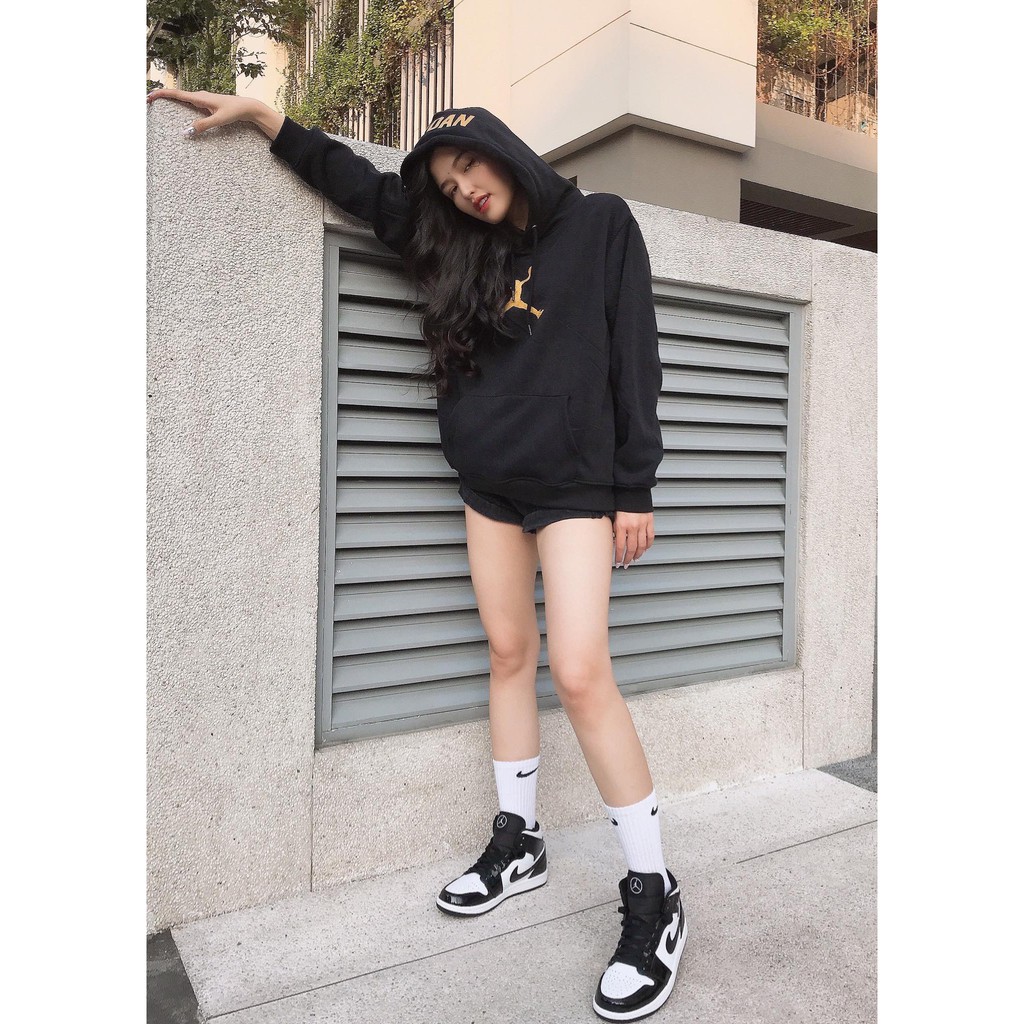 Áo hoodie Ni.ke Jor.dan đen hàng vnxk - Hoodie bóng rổ có sẵn full size nam nữ[Chính hãng - Free ship full box]