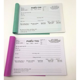 5 Quyển Phiếu Thu, Chi A5 (1 Liên)