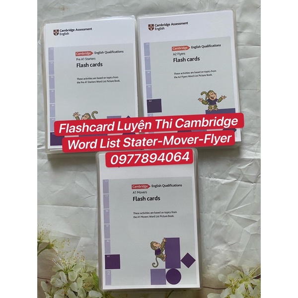 Flashcards từ vựng luyện Cambridge Level Starter -Mover- Flyer