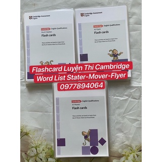 Flashcards từ vựng luyện Cambridge Level Starter -Mover- Flyer