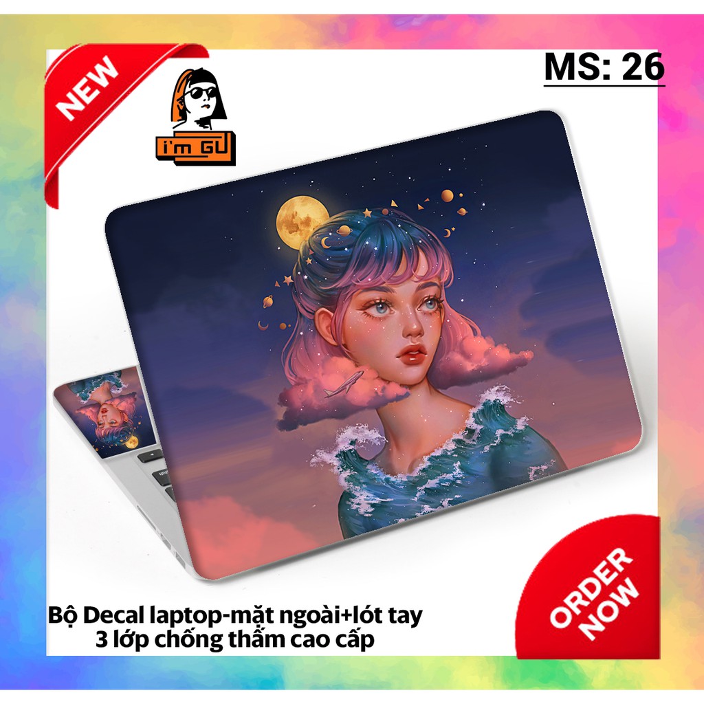 BỘ DECAL DÁN LAPTOP Decal cao cấp 3 lớp chống thấm TẤT CẢ CÁC DÒNG MÁY MACBOOK/ACER/HP/DELL | BigBuy360 - bigbuy360.vn