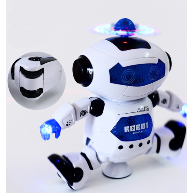 Đồ chơi Robot thông minh sáng tạo - xoay 360 phát nhạc hot trend