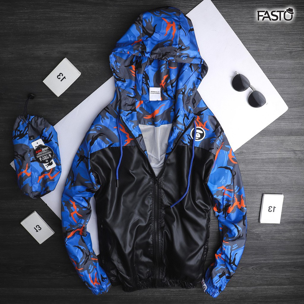 Áo Khoác Gió Camo - Thời trang nam FASTO