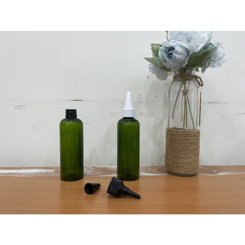 Chai nhựa pet NẮP NHỌN 100ml nhiều màu, lọ chiết mực, chai chiết mỹ phẩm
