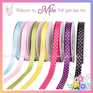 Ruy Băng chấm bi gân bản 2cm MILA