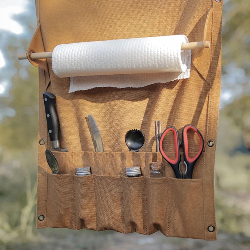 Túi Đựng Dụng Cụ Ăn Uống Có Móc Treo Tiện Dụng Giá Đỡ