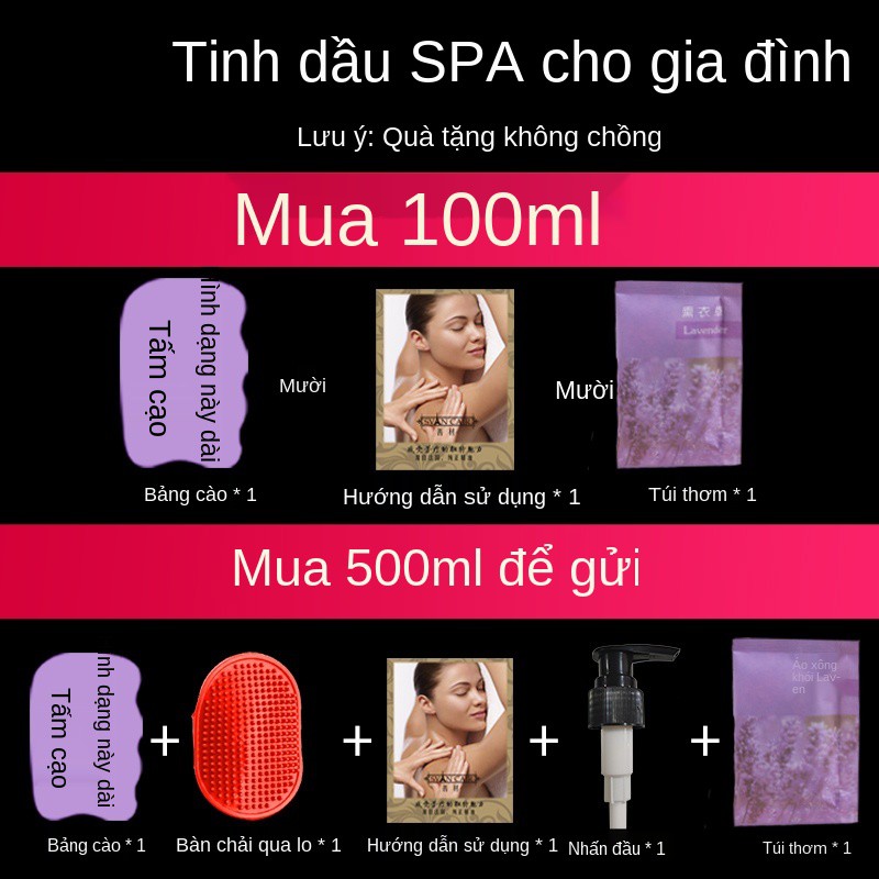 Tinh dầu massage thảo mộc hoa hồng dưỡng da toàn thân, đả thông kinh mạch, mặt, vai, gáy, lưng, cạo và đẩy thẩm mỹ v