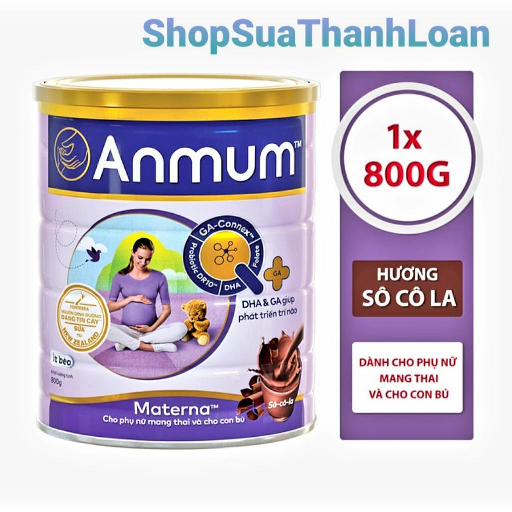 [HSD:T10-22]Sữa Bột Dành Cho Mẹ Bầu Anmum Materna Hương Sôcola 800g