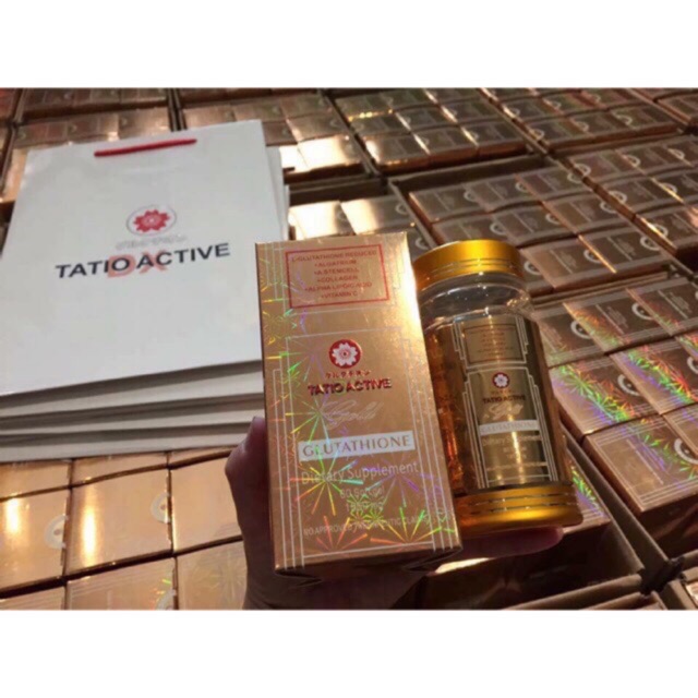 (Chuẩn Aut) Trắng da Tatio Active Gold Glutathione Nhật Bản