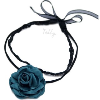 Vòng cổ, dây cổ choker hoa hồng lụa