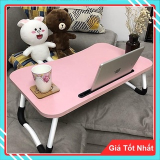 Bàn học sinh viên mini mặt gỗ ngồi bệt, để giường laptop làm việc gấp gọn