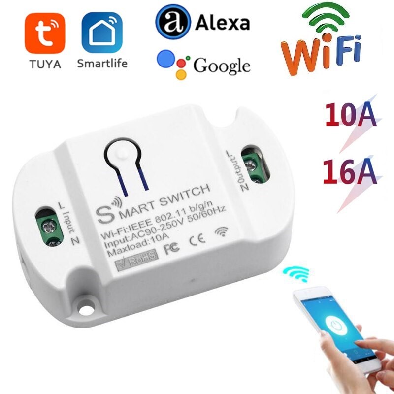 Công Tắc Thông Minh Điều Khiển Từ Xa Qua WIFI, 3G, 4G (Tuya Smart)