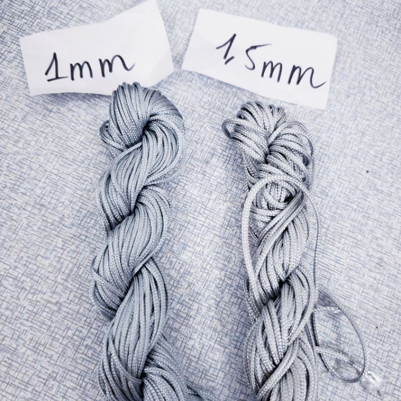 Bó dây dù đủ màu 1mm và 1,5mm link 1 màu sáng