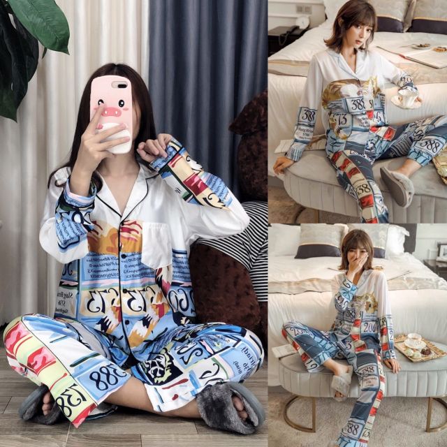 Bộ satin mèo mới 2019 ( lụa satin loại 1)