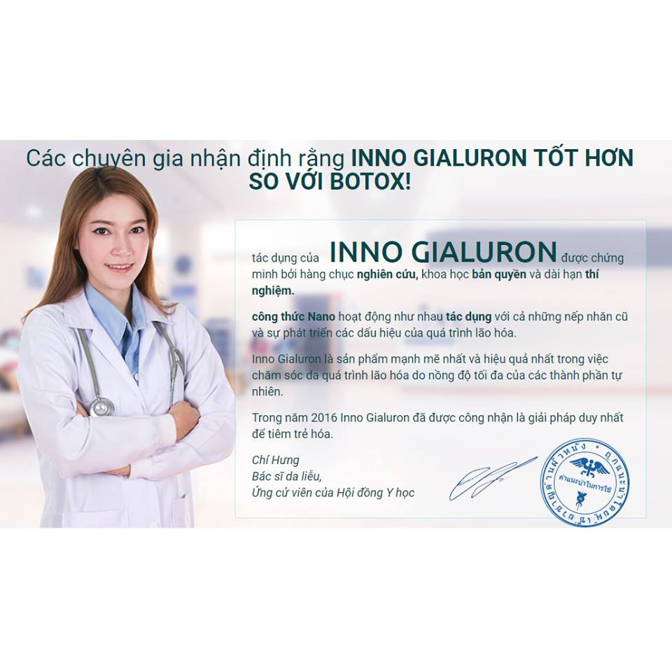 Serum Inno Gialuron Tinh Chất Ngăn Ngừa Nếp Nhăn Chính Hãng Nga