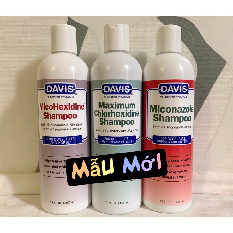 Sữa tắm nấm cho chó mèo Davis Miconazole