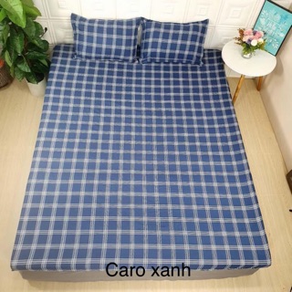 Bộ ga giường vỏ gối cotton poly (1 drap giường + 2 vỏ gối nằm)