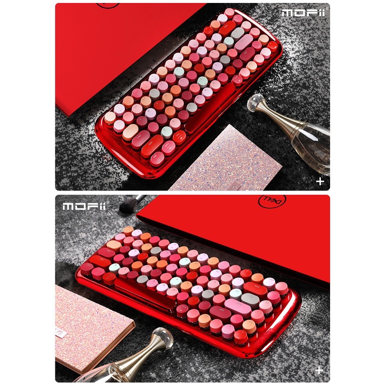 MOFII LUSC - Mofii LUSC cơ bàn phím không dây kết nối Bluetooth 5.1 Full Size 84 phím Cho Điện Thoại / Máy Tính