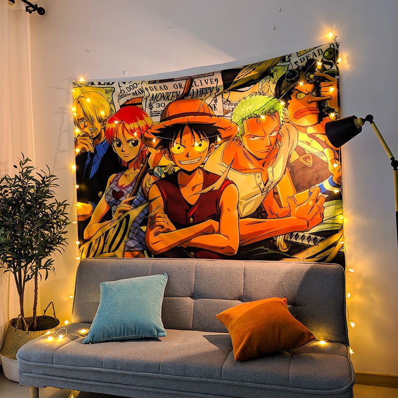 Thảm Treo Tường In Hình Nhân Vật Phim One Piece Cá Tính