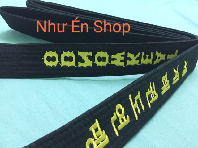 Đai đen Taekwondo cao cấp 2 vòng