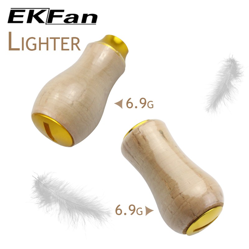 EKfan for daiwa & Shimano fishing reel knob Soft-wood Material Fishline wheel Repair assembly Accessorie