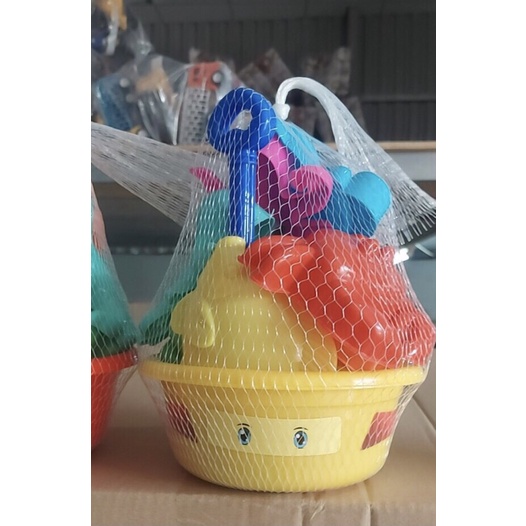 Xô chơi cát cho bé mặt cười - Đồ chơi cát