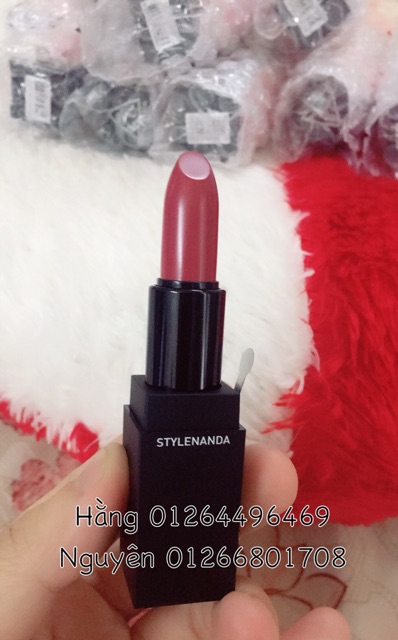 (NEW 118,119,216) Son 3CE lip color matte vỏ đen