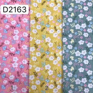 Vải thô cotton hoa D21 mềm mát may váy áo