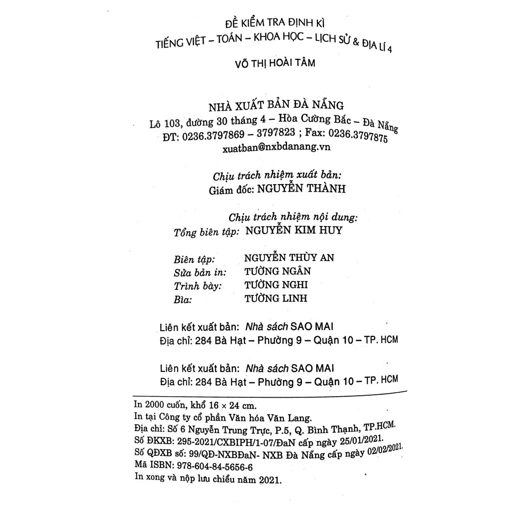 Sách - Đề Kiểm Tra Định Kì Tiếng Việt - Toán - Khoa Học - Lịch Sử - Địa Lí Lớp 4