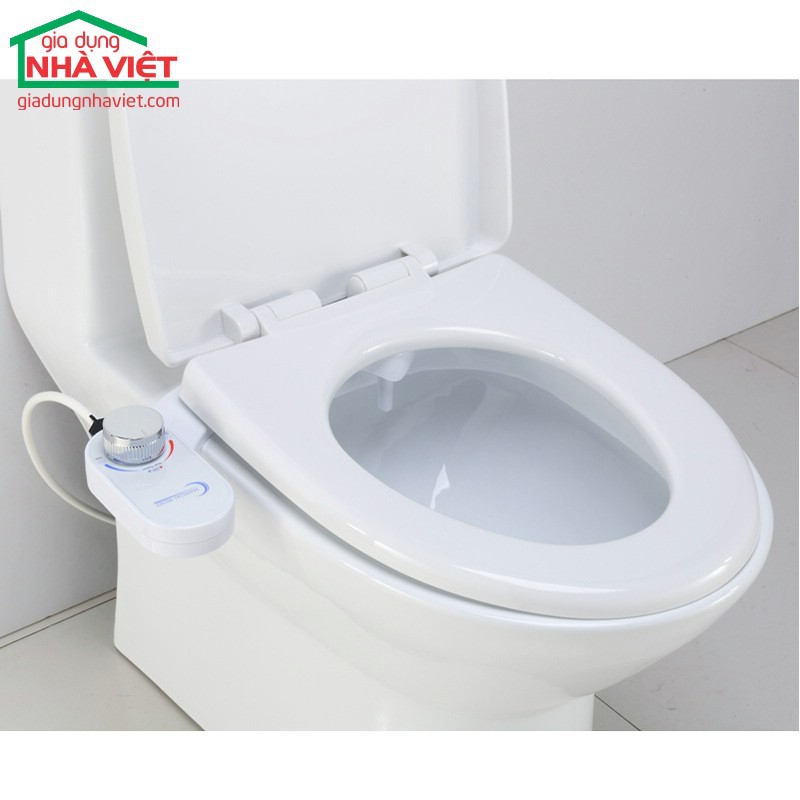 Vòi xịt rửa Takaio Bidet 2 vòi gắn bồn cầu T02 có chức năng rửa cho phụ nữ