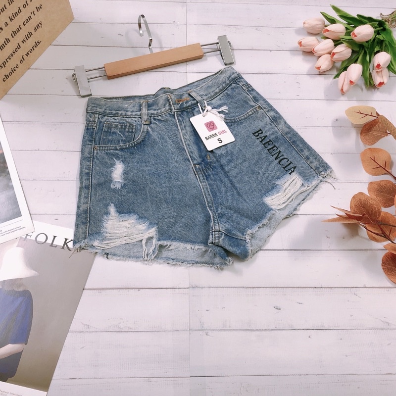 Quần short Nữ ống rộng lưng cao gập gấu mặc nhà đi chơi phong cách trẻ trung MQ Fashion SN02