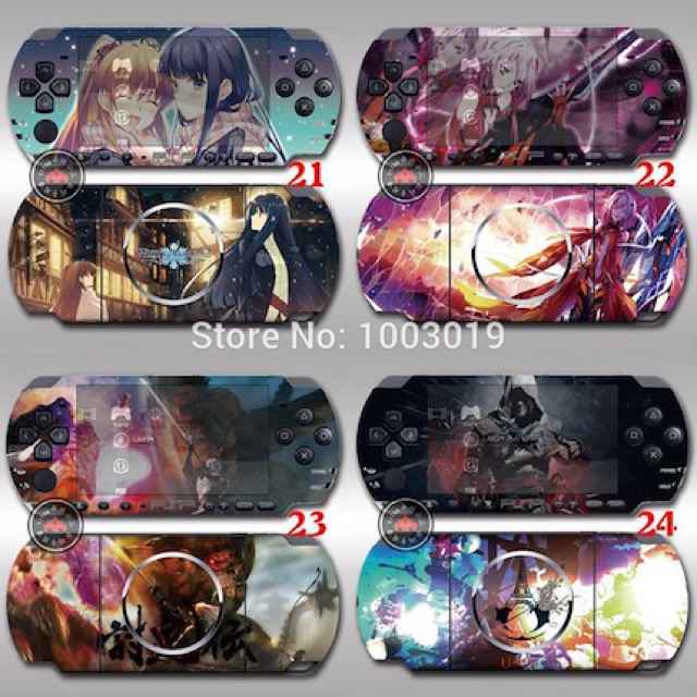 Dán skin trang trí cho máy psp2000 giao ngẫu nhiên Dán PSP 2000