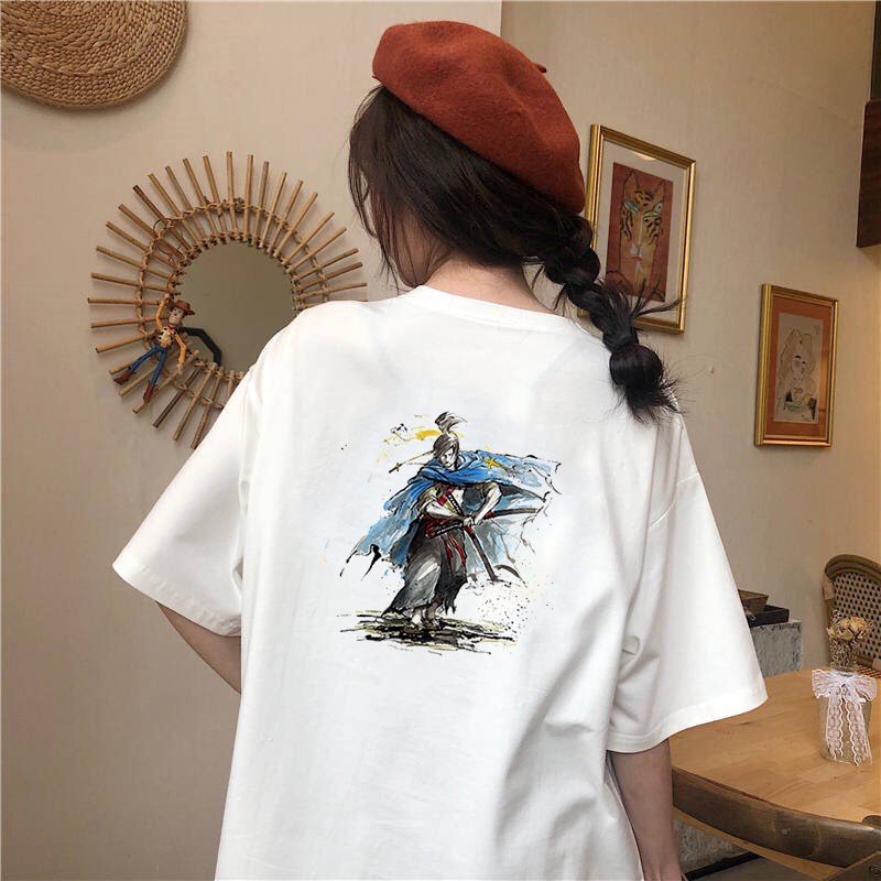 Áo thun tay lỡ nữ form rộng Samurai form rộng vải dày mịn 2020T1829