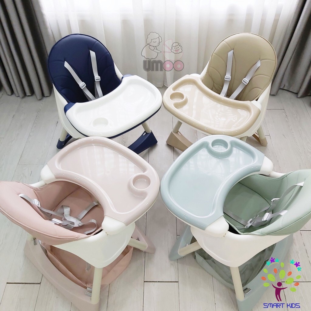Ghế ăn Dặm Chính Hãng UMoo Đa Chức Năng có đệm cho bé